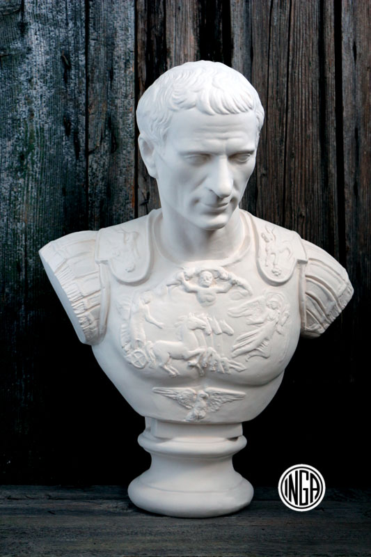 Busto Imperatore Augusto in gesso